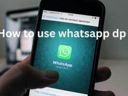 How to use whatsapp dp