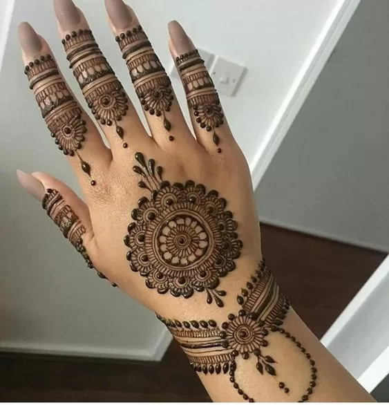 Blossoming Beauty back mehndi design in 2023!