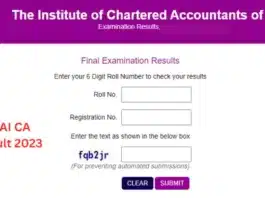 ICAI CA Result 2023 Declared