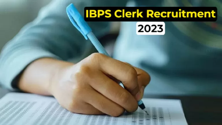 IBPS Clerk Recruitment 2023: Apply for Clerk Jobs IBPS  क्लर्क भर्ती 2023: आधिकारिक अधिसूचना के साथ जारी